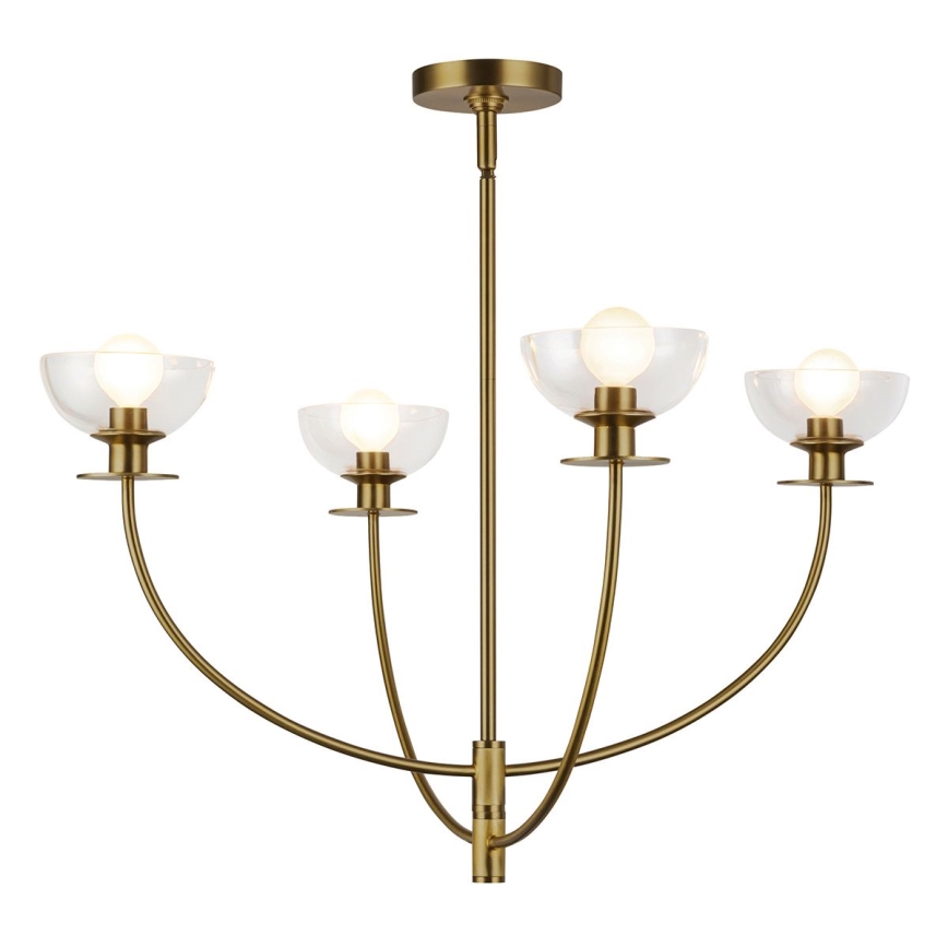 Alora Mood - Pendelleuchte an Stange SYLVIA 4xE14/40W/230V gold
