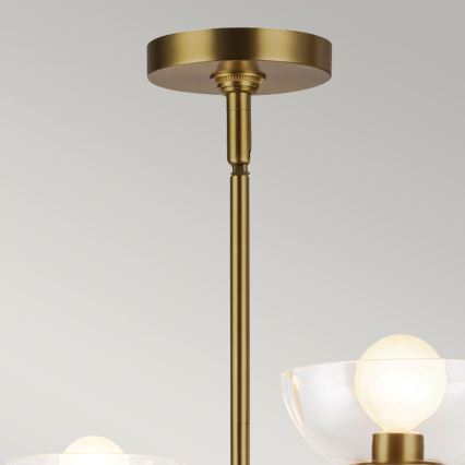 Alora Mood - Pendelleuchte an Stange SYLVIA 4xE14/40W/230V gold