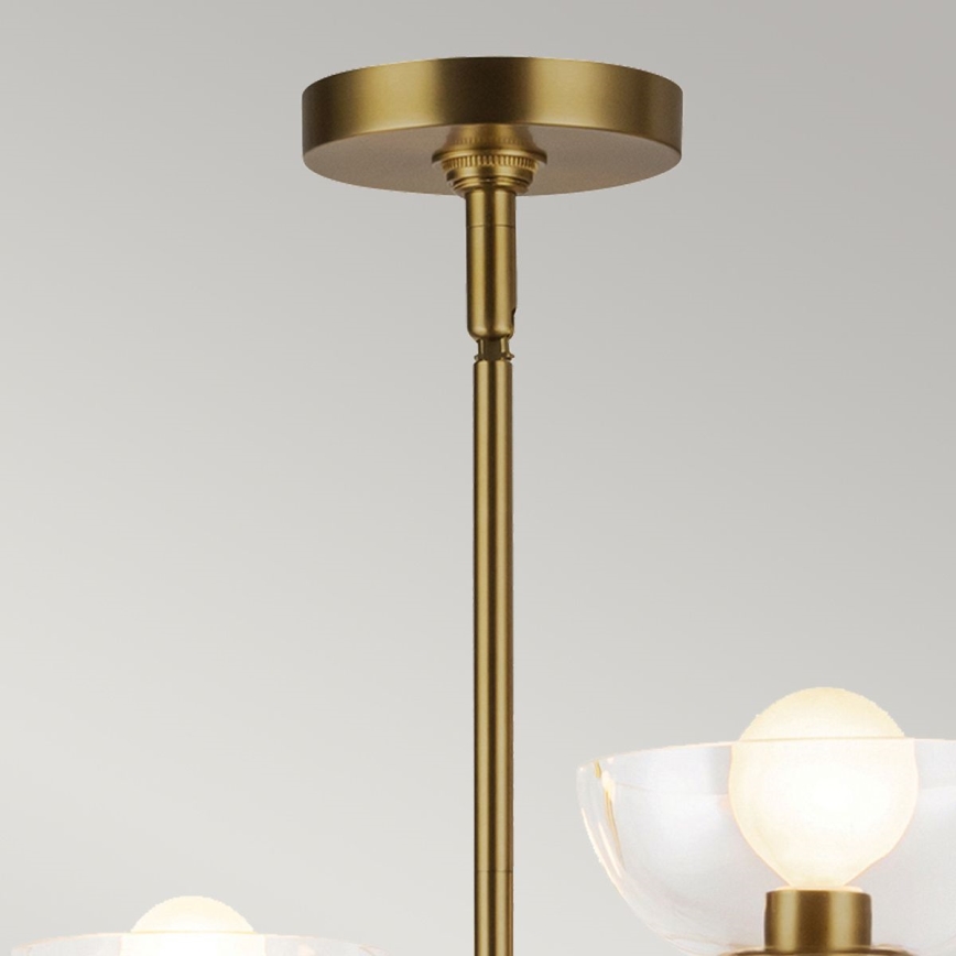 Alora Mood - Pendelleuchte an Stange SYLVIA 4xE14/40W/230V gold