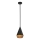 Alora Mood - Pendelleuchte an Stange DAPHNE 1xE27/60W/230V Ø 18,1 cm schwarz/braun