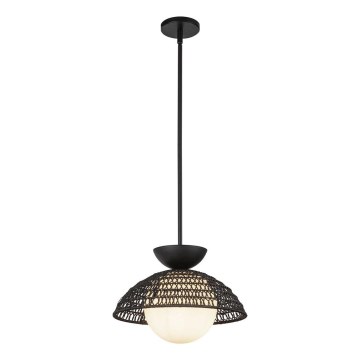 Alora Mood - Pendelleuchte mit Stange PERTH 1xE27/60W/230V Ø 37,5 cm, schwarz