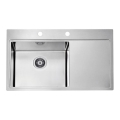 ALVEUS 1103652 - Spülbecken PURE 86x52,5 cm satin, links