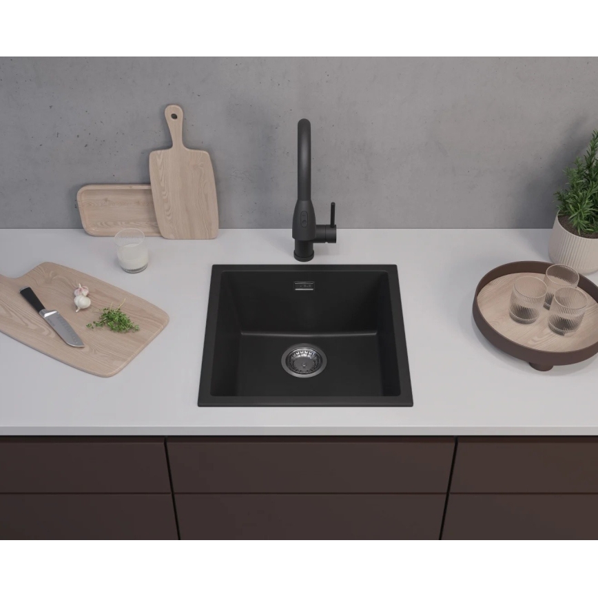 ALVEUS 1150048 - Küchenspüle OMNI 45x45 cm Granit/Schwarz