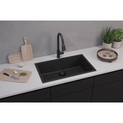 ALVEUS 1150064 - Küchenspüle OMNI 75x45 cm Granit/Schwarz