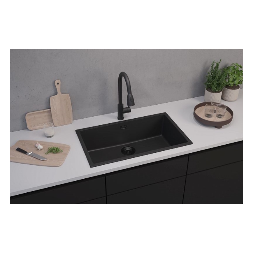 ALVEUS 1150064 - Küchenspüle OMNI 75x45 cm Granit/Schwarz
