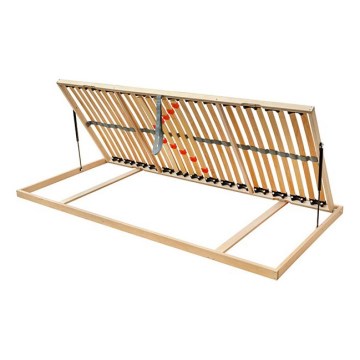 Ambiamo – Flexibler Lattenrost mit seitlicher Klappfunktion und Gasdruckfedern ODENSE 90x200 cm rechts