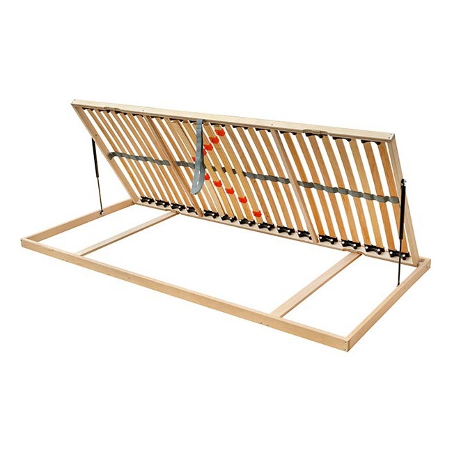 Ambiamo – Flexibler Lattenrost mit seitlicher Klappfunktion und Gasdruckfedern ODENSE 90x200 cm rechts
