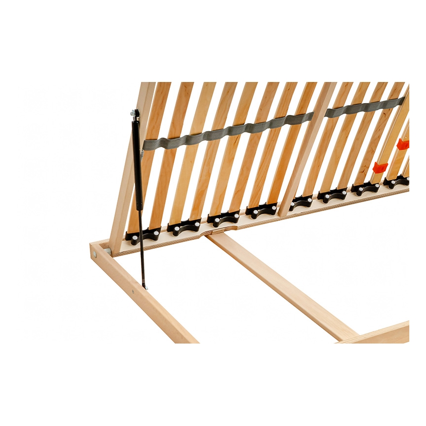Ambiamo - Flexibler Lattenrost mit seitlicher Klappfunktion und Gasdruckfedern ODENSE 90x200 cm links