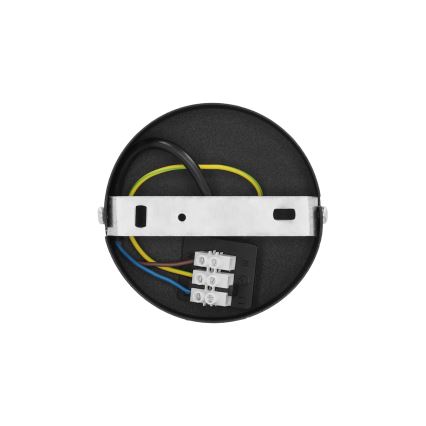 Anbau-Deckenleuchte SARTA 1xE27/60W/230V schwarz/jute