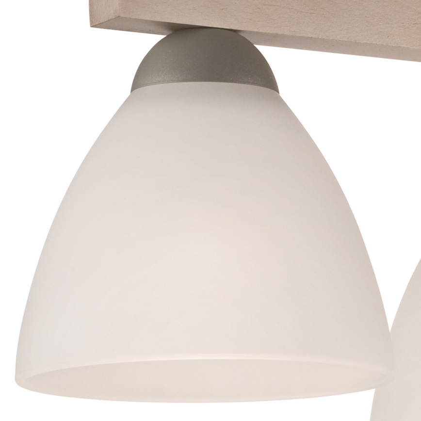 Anbauleuchte ADRIANO 3xE27/60W/230V Buche