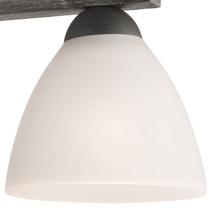 Anbauleuchte ADRIANO 3xE27/60W/230V Buche