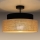 Anbauleuchte BOHO 1xE27/60W/230V d 40 cm schwarz/beige