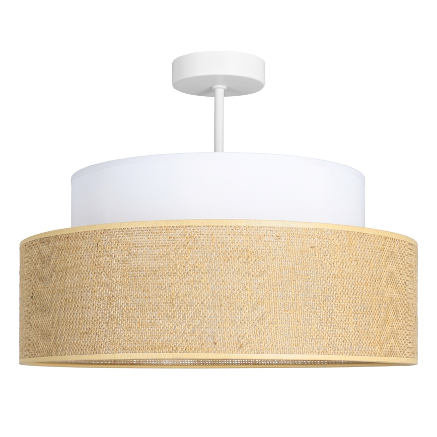 Anbauleuchte BOHO 1xE27/60W/230V d 40 cm weiß/beige