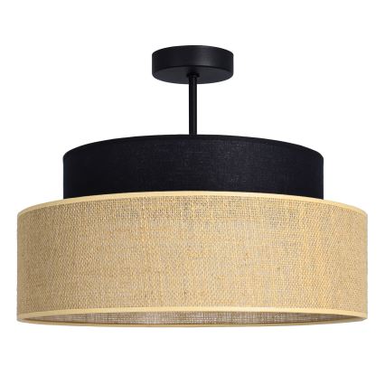 Anbauleuchte BOHO 1xE27/60W/230V schwarz/beige