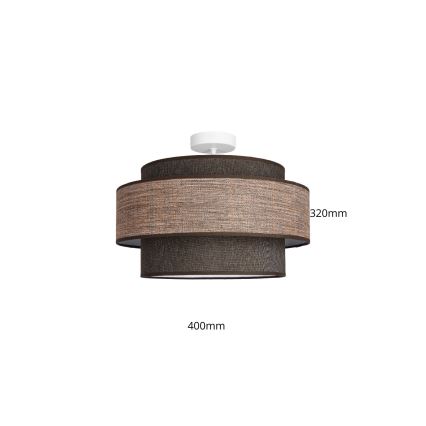 Anbauleuchte GRACE 1xE27/60W/230V braun/beige