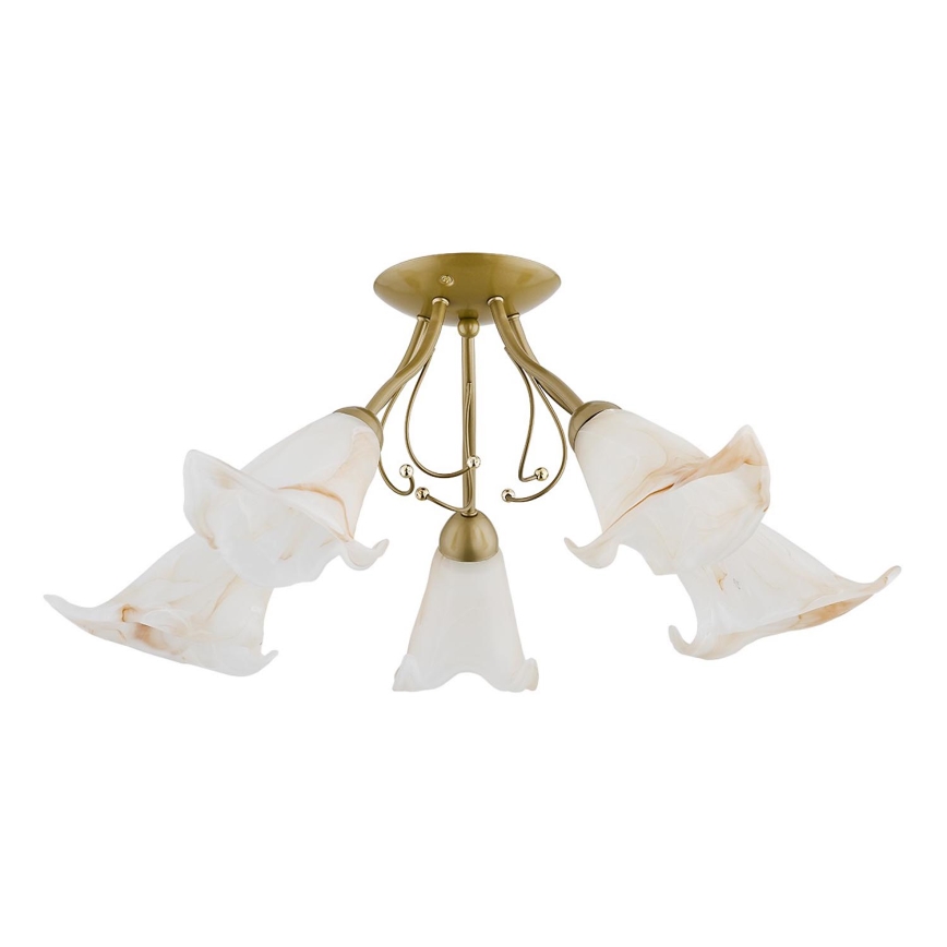 Anbauleuchte MARCELLO 5xE14/10W/230V golden