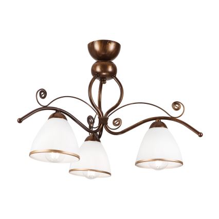 Anbauleuchte RETRO 3xE27/60W/230V bronzen