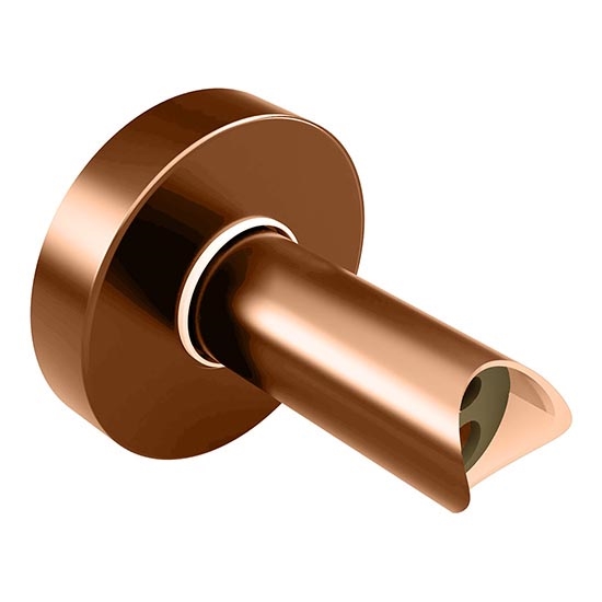 Anschlussadapter 6,4x6,4 cm, Kupfer/Gold
