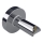 Anschlussadapter 6,4x6,4 cm silberfarben