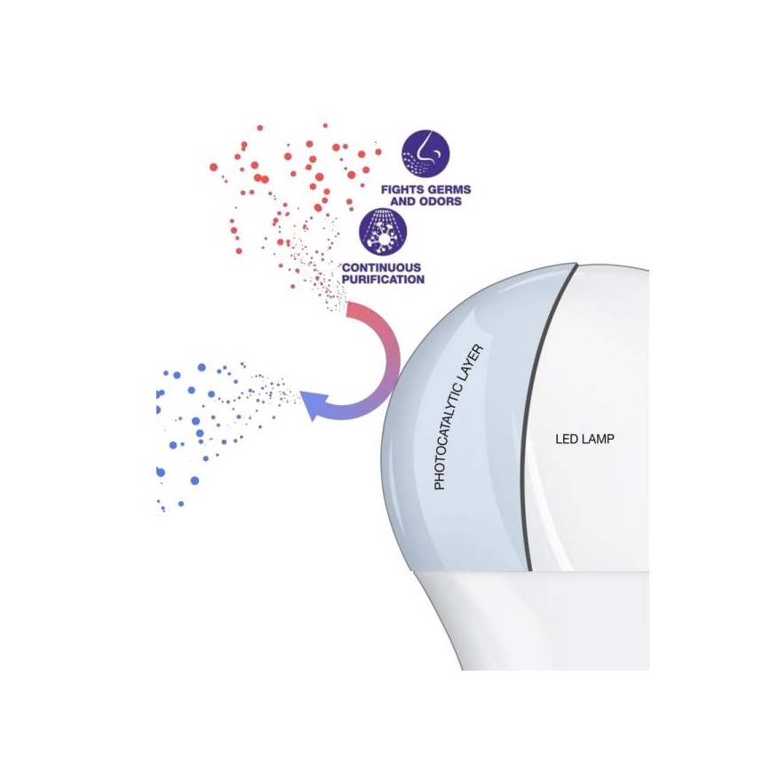 Antibakterielle LED-Glühbirne A100 E27/13W/230V 4000K - Osram