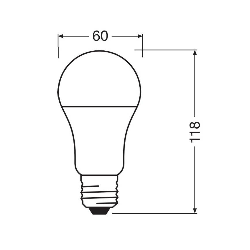 Antibakterielle LED-Glühbirne A100 E27/13W/230V 6500K - Osram