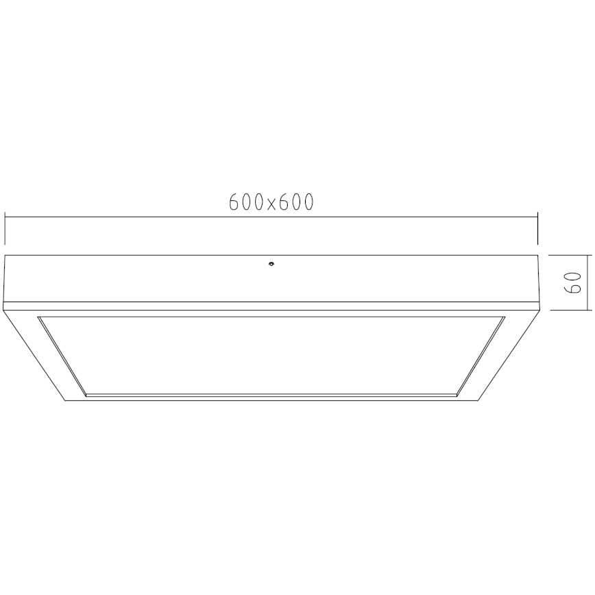 APLED - LED-Anbauplatte QUADRA LED/42W/230V Eiche