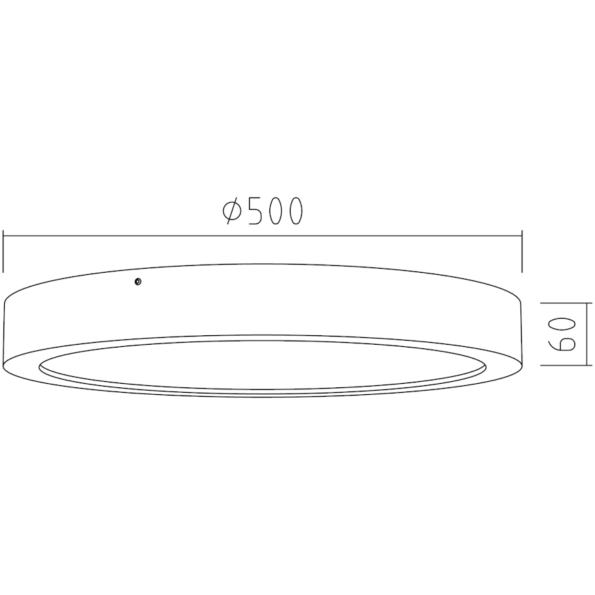 APLED - LED-Deckenleuchte RONDO LED/48W/230V T. 50 cm Eiche