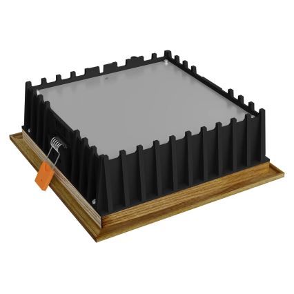 APLED - LED Einbauleuchte SQUARE WOODLINE LED/12W/230V 3000K 17x17 cm massiv Esche