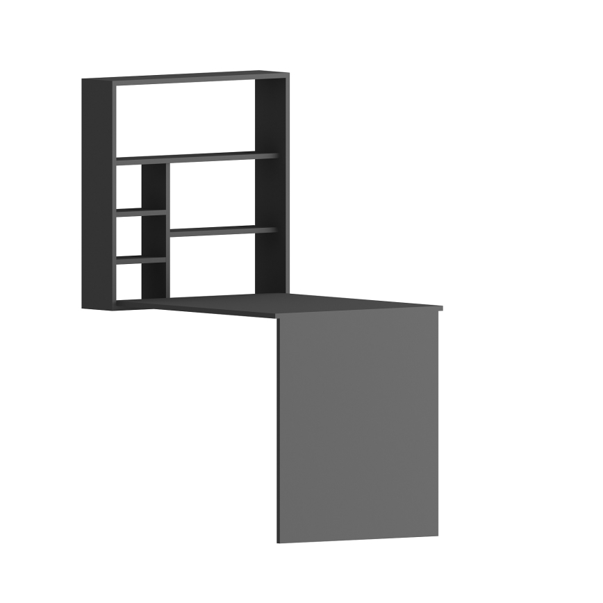 Arbeitstisch mit Regal SEDIR 154,2x90 cm Anthrazit
