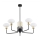 Argon 2128 - Deckenleuchte an Stange RAVELLO 5xE14/15W/230V schwarz/gold