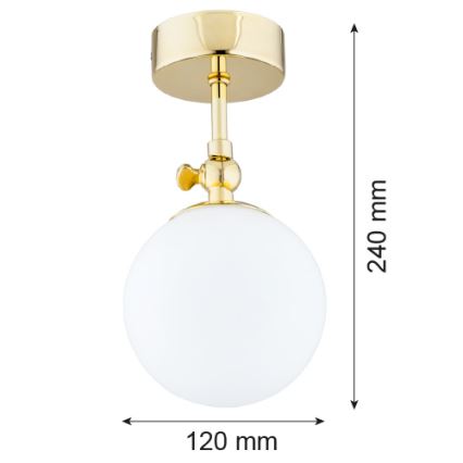 Argon 4001 - Badezimmeranbauleuchte LATINA 1xE14/40W/230V IP44