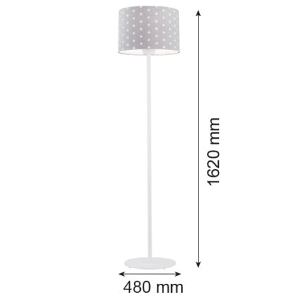 Argon 4130 - Stehlampe MAGIC 1xE27/15W/230V grau/weiß