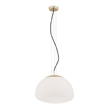 Argon 4317 - Hängeleuchte an Seil TRINI 1xE27/15W/230V Ø 40 cm goldfarben