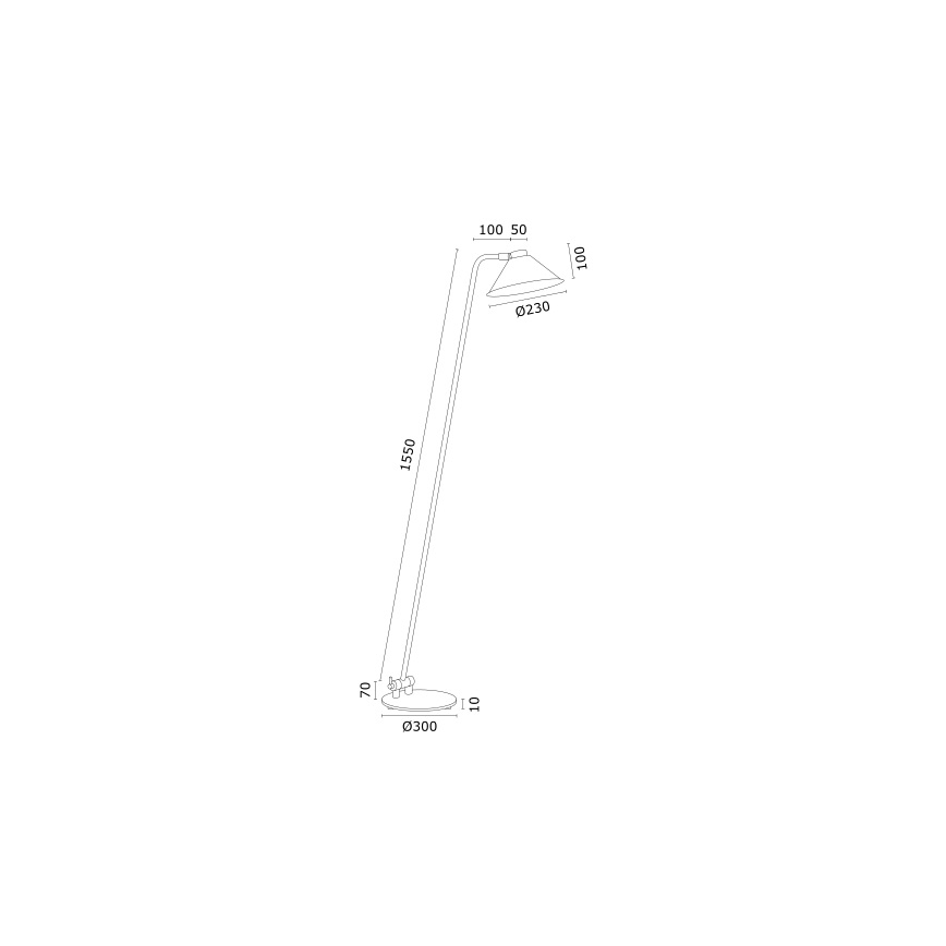 Argon 4997 - Stehlampe GABIAN 1xE27/15W/230V weiß