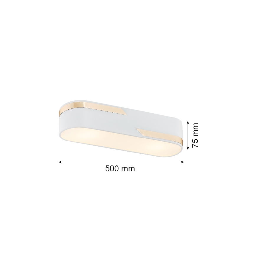 Argon 6003 - Deckenleuchte TONI 3xE27/15W/230V weiß/golden
