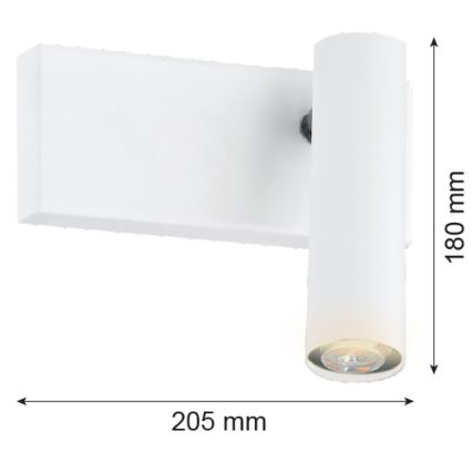 Argon 8064 - Wandleuchte ETNA 1xG9/6W/230V Weiß