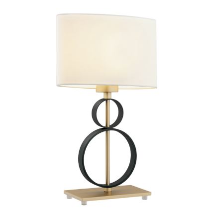 Argon 8373 - Tischlampe PERSEO 1xE27/15W/230V 42 cm creme/schwarz
