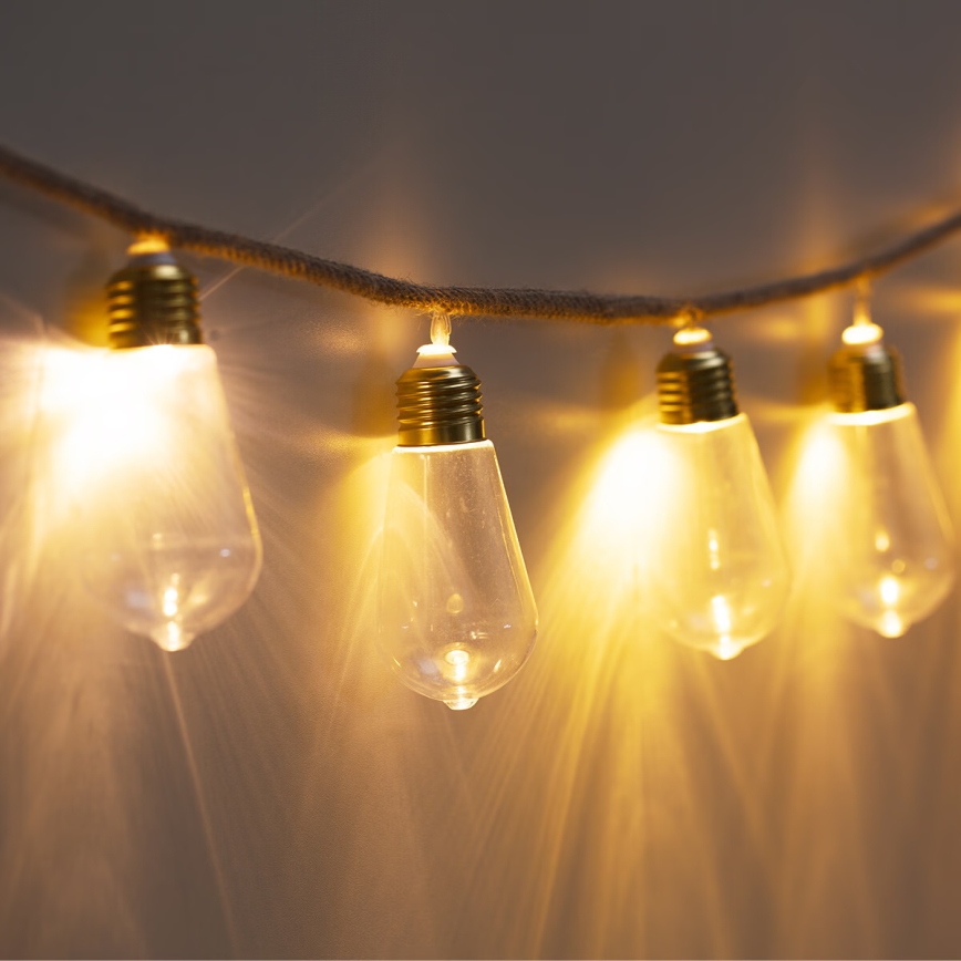 Atmosphera - LED-Dekorationskette GIRLANDA 10xLED/2xAA 1,65m warmweiß