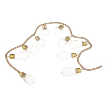 Atmosphera - LED-Dekorationskette GIRLANDA 10xLED/2xAA 1,65m warmweiß