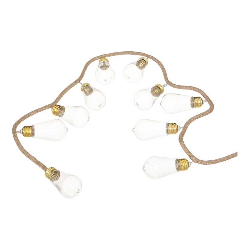 Atmosphera - LED-Dekorationskette GIRLANDA 10xLED/2xAA 1,65m warmweiß