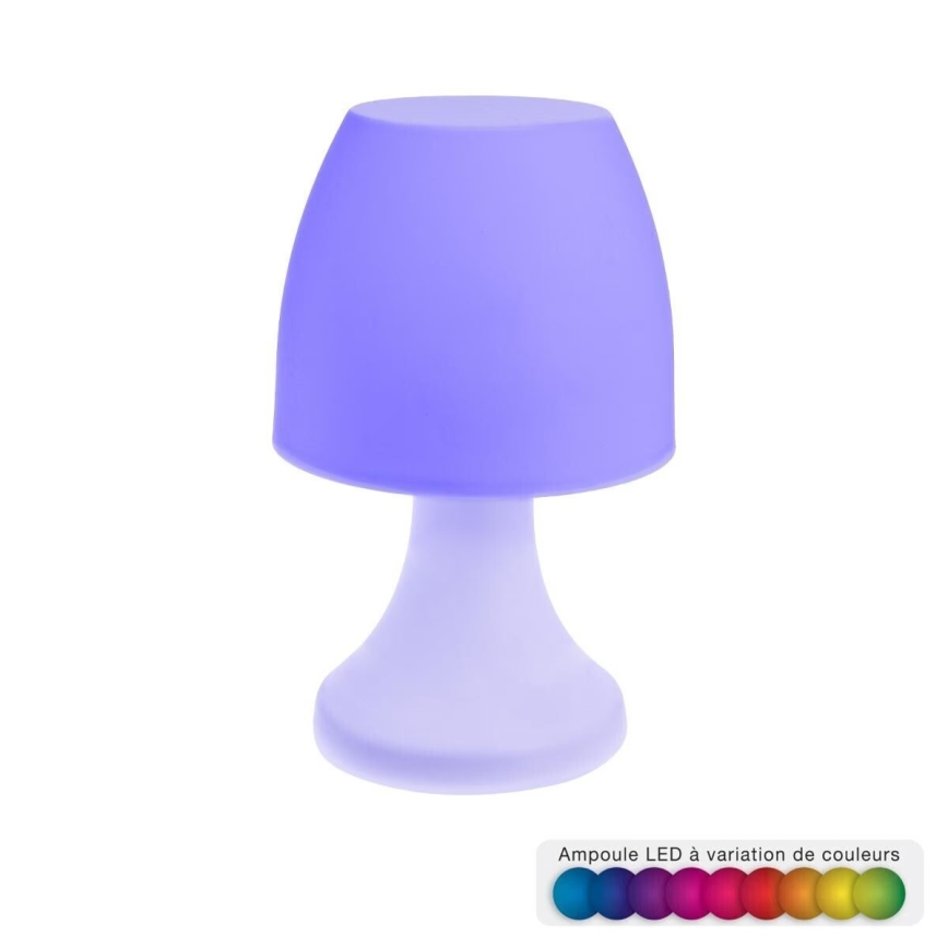 Atmosphera - LED RGB Außen-Tischlampe DOKK LED/3xAAA 19,5 cm IP44