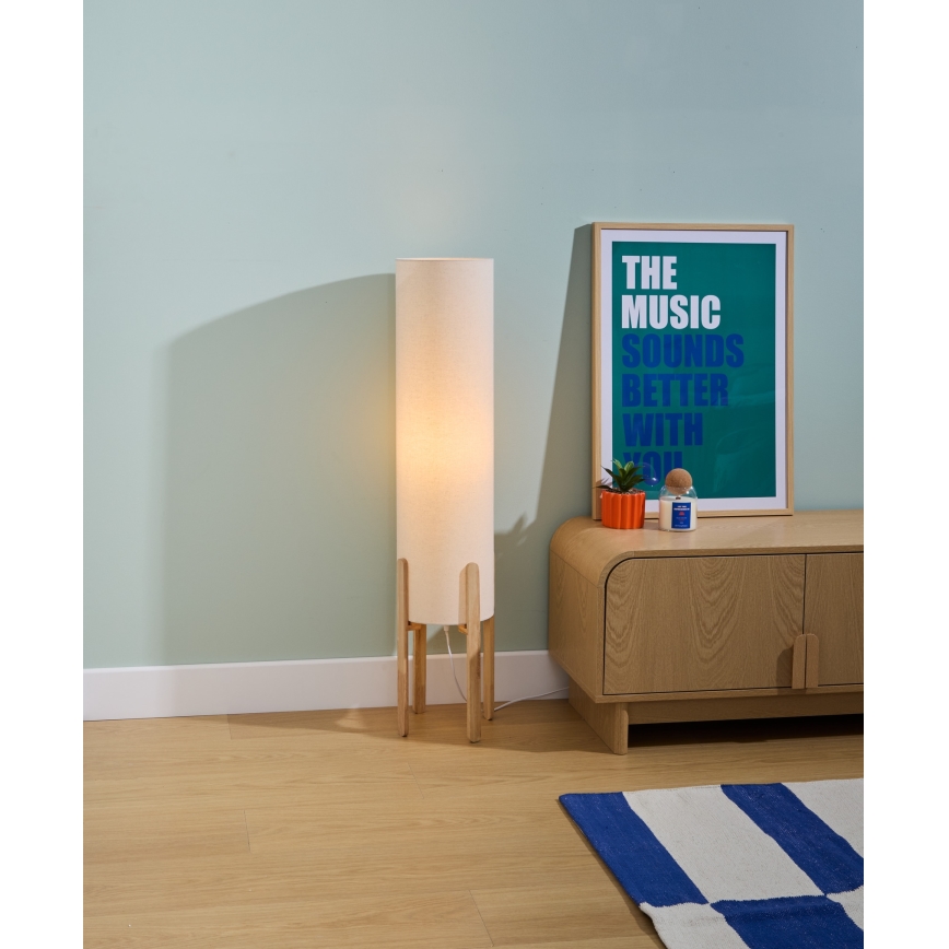 Atmosphera - Stehlampe KEYAH 1xE27/25W/230V Kautschukbaum