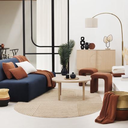 Atmosphera - Tischlampe OLME 2xE27/40W/230V Rattan