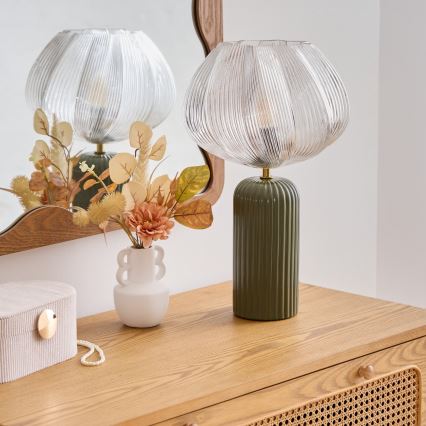 Atmosphera - Tischlampe PHYLAS 1xE14/40W/230V grün