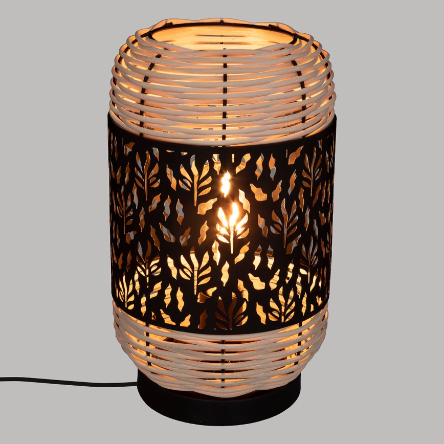 Atmosphera - Tischleuchte CALY 1xE27/40W/230V Rattan