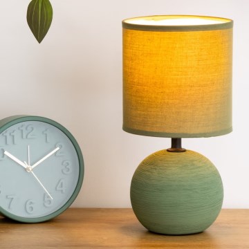 Atmosphera - Tischleuchte TIMÉO 1xE14/60W/230V khaki