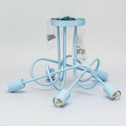 Aufbau-Deckenleuchte OXFORD 5xE27/15W/230V blau