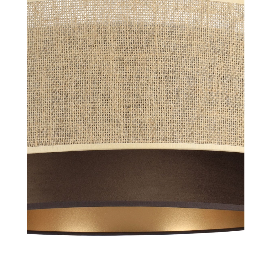 Aufbau-Deckenleuchte SARTA 1x E27/60W/230V, Braun/Jute