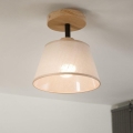 Aufbauleuchte ANTONIO 1xE14/60W/230V beige/Eiche