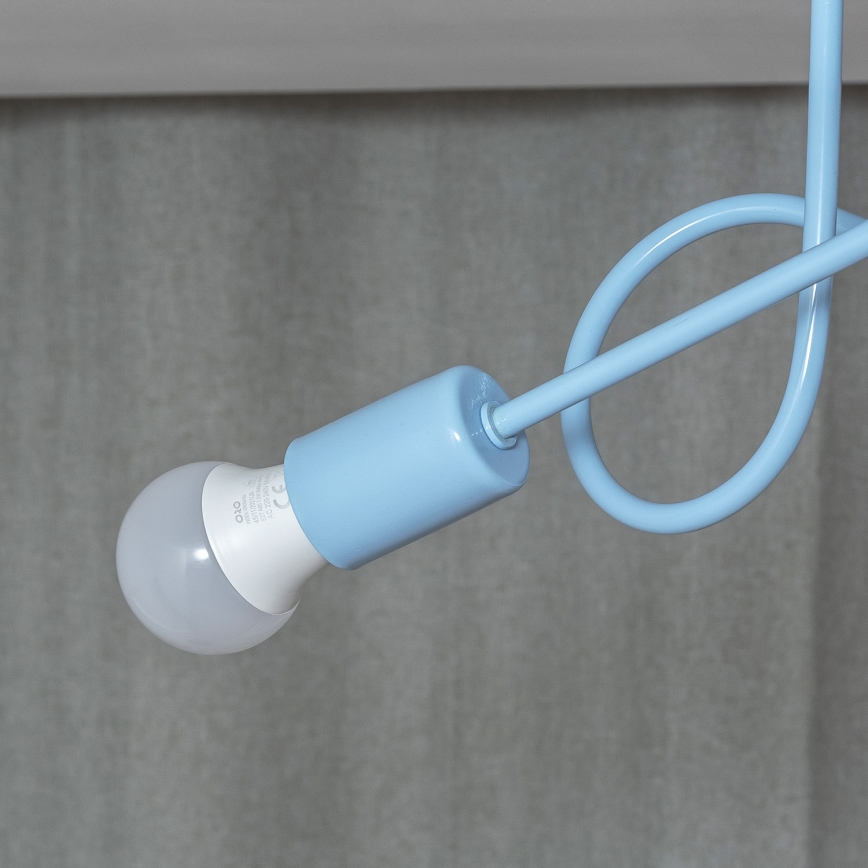 Aufbauleuchte OXFORD 2xE27/15W/230V blau